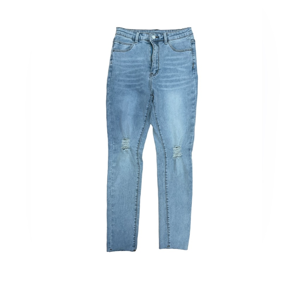 Shein light washed skinny jeans. Size M